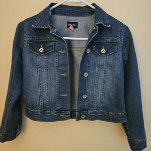 Girls | Denim Jacket | 7/8 | M | PLACE | Blue | Outerwear | Jean Jacket